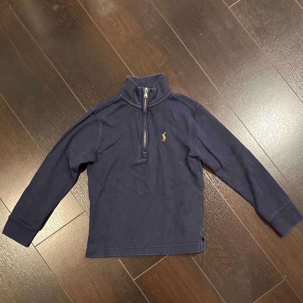 Ralph Lauren Dark Blue Quarter-Zip Sweater
